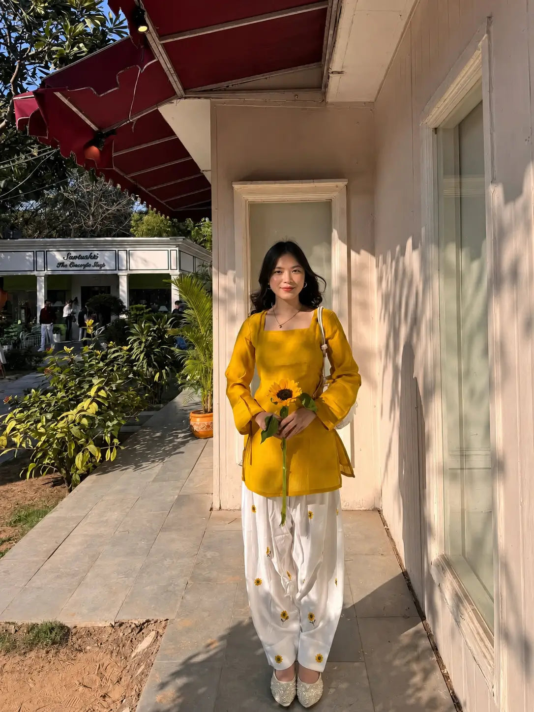 Sunflower Farshi Rayon Suit Set