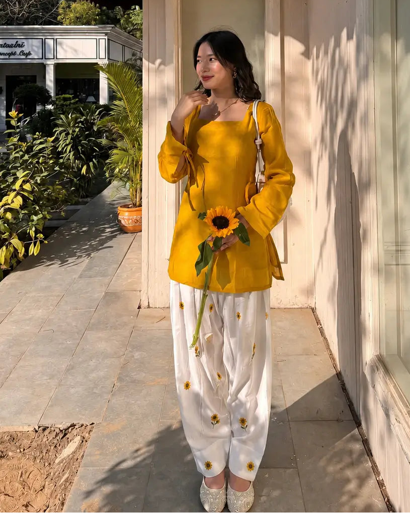 Sunflower Farshi Rayon Suit Set