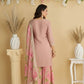 Sunlit Elegance Sharara Suit Set for Festive and Wedding Wear