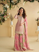 Sunlit Elegance Sharara Suit Set for Festive and Wedding Wear