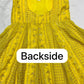 Sunlit Festive Embroidered Organza Gown Set for Haldi and Day Functions