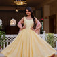 Sunlit Grace Roman Cotton Kurta Pant Dupatta Set for Festive and Family Occasions
