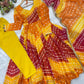 Sunset Bandhani Print Anarkali Gown