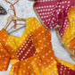 Sunset Bandhani Print Anarkali Gown