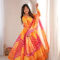 Sunset Bandhani Print Anarkali Gown