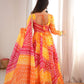 Sunset Bandhani Print Anarkali Gown