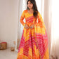 Sunset Bandhani Print Anarkali Gown