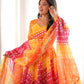Sunset Bandhani Print Anarkali Gown
