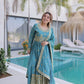 Super Silk Embroidered Kurti Sharara Set