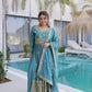 Super Silk Embroidered Kurti Sharara Set