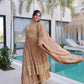 Super Silk Embroidered Kurti Sharara Set