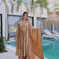 Super Silk Embroidered Kurti Sharara Set