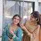 Super Silk Embroidered Kurti Sharara Set