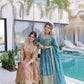 Super Silk Embroidered Kurti Sharara Set