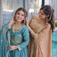 Super Silk Embroidered Kurti Sharara Set