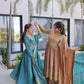 Super Silk Embroidered Kurti Sharara Set