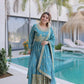 Super Silk Embroidered Kurti Sharara Set