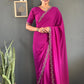 Swarovski Floral Georgette Saree