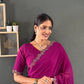 Swarovski Floral Georgette Saree
