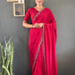 Swarovski Floral Georgette Saree