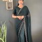 Swarovski Floral Georgette Saree