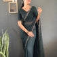 Swarovski Floral Georgette Saree