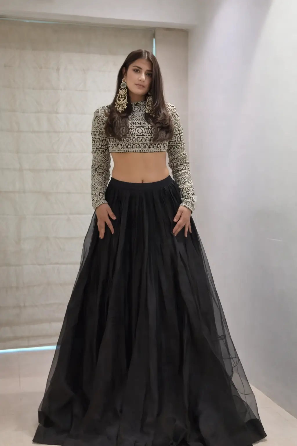 Tabby Organza Lehenga Set with Thread and Sequence Work for partys