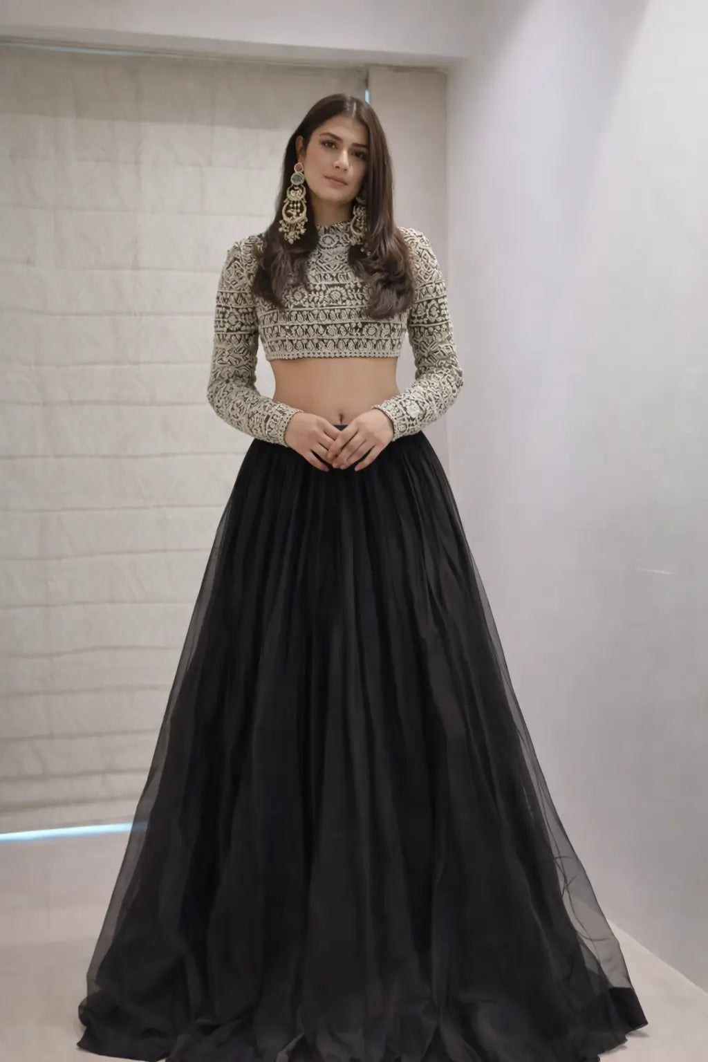 Tabby Organza Lehenga Set with Thread and Sequence Work for partys
