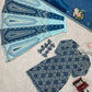Teal Blue Faux Georgette Thread & Sequence Work Lehenga Set