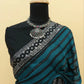 Teal Blue Leheriya Rangoli Silk Saree with Hotfix and Sequence Embroidery Work