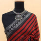 Teal Blue Leheriya Rangoli Silk Saree with Hotfix and Sequence Embroidery Work