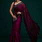 Teal Blue Leheriya Rangoli Silk Saree with Hotfix and Sequence Embroidery Work