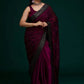 Teal Blue Leheriya Rangoli Silk Saree with Hotfix and Sequence Embroidery Work