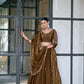 Teal Fendi Silk Embroidery Lehenga Set