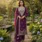 Teal JMC Silk Embroidered Palazzo Suit Set for Festive and Wedding Wear
