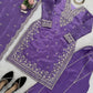 Teal JMC Silk Embroidered Palazzo Suit Set for Festive and Wedding Wear