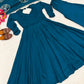 Teal Keyhole Back Anarkali
