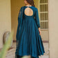 Teal Keyhole Back Anarkali