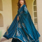 Teal Keyhole Back Anarkali