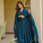 Teal Keyhole Back Anarkali