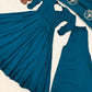 Teal Keyhole Back Anarkali