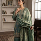 Teal Kiran Embroidered Sharara