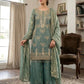 Teal Kiran Embroidered Sharara