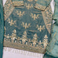 Teal Kiran Embroidered Sharara