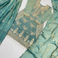 Teal Kiran Embroidered Sharara
