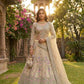 Teal Peacock Embroidered Butterfly Net Lehenga Set for Weddings and Grand Festive Occasions