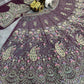 Teal Peacock Embroidered Butterfly Net Lehenga Set for Weddings and Grand Festive Occasions