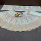 Teal Peacock Embroidered Butterfly Net Lehenga Set for Weddings and Grand Festive Occasions
