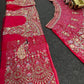 Teal Peacock Embroidered Butterfly Net Lehenga Set for Weddings and Grand Festive Occasions