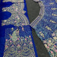 Teal Peacock Embroidered Butterfly Net Lehenga Set for Weddings and Grand Festive Occasions